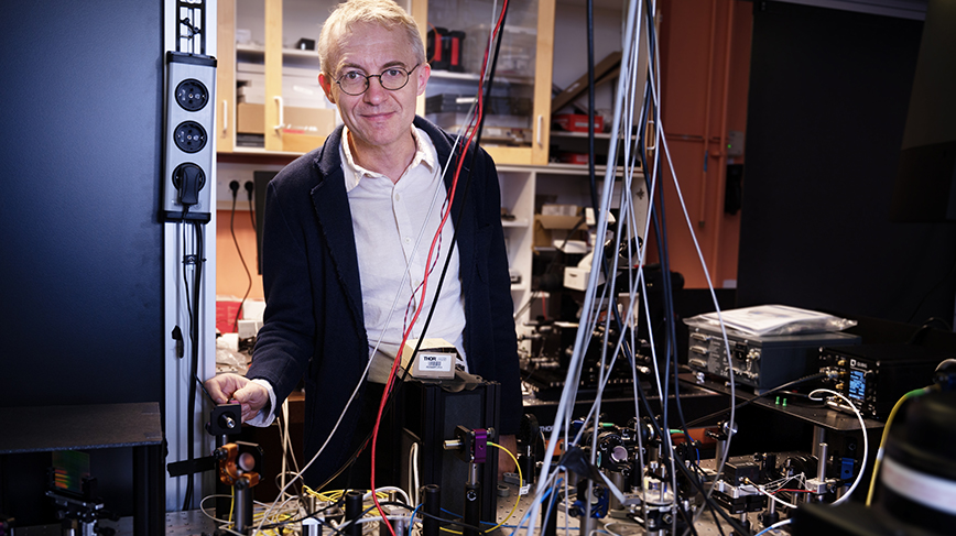 Val Zwiller i KTH-laboratoriet