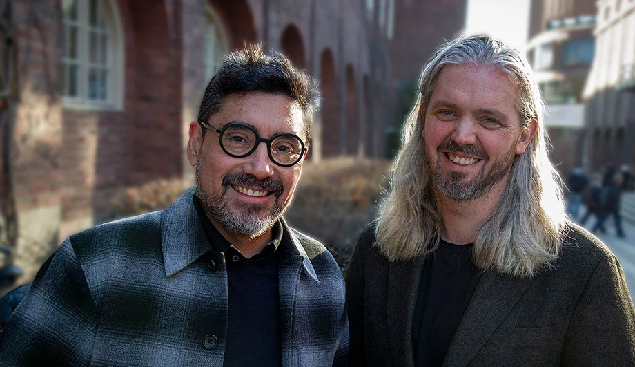 Lärarna Rodrigo Muro och Carl Dahlberg.