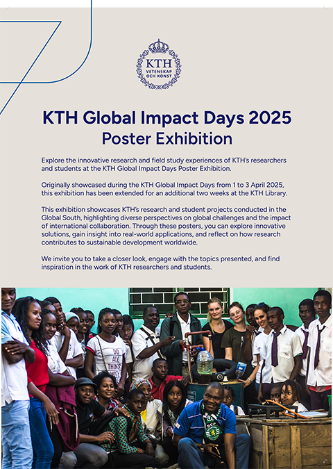 Poster of the global impact days exhibition with the participants